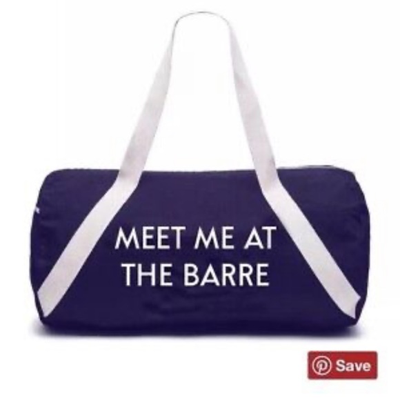 Denim Meet me at the Barre Private Party duffel bag - Picture 2 of 4